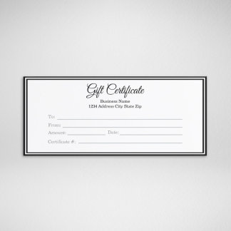 Business Gift Certificate - Gift Holiday Supplies