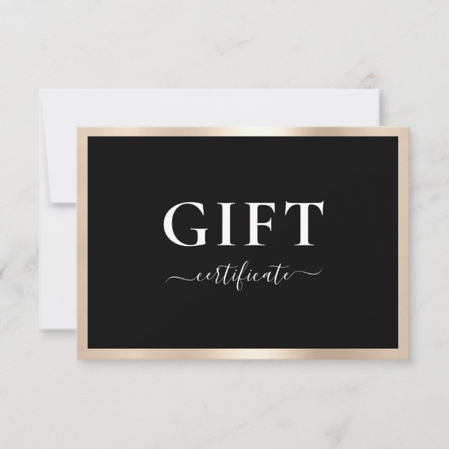 BUSINESS GIFT CERTIFICATE | Modern | (Front)
