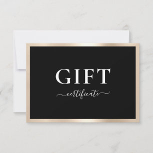 BUSINESS GIFT CERTIFICATE Modern