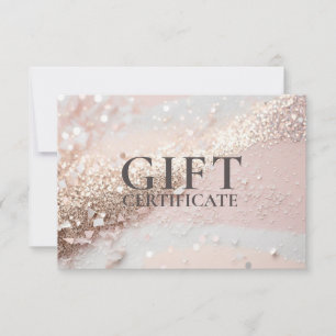 BUSINESS GIFT CERTIFICATE   Modern   Glitter   