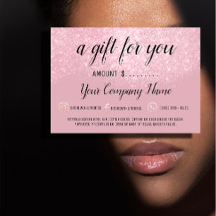 Business Gift Certificate Modern Social Powde Logo