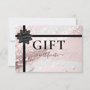 BUSINESS GIFT CERTIFICATE   Ribbon   Glitter