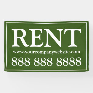 Business Green Rent Website Phone Banner