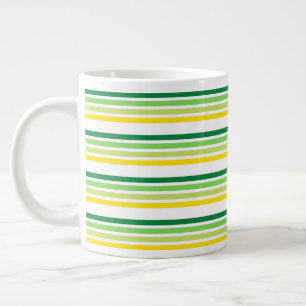 Business Green Stripe Tea Coffee Specialty Mug