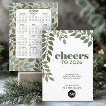 Business Greeting with 2024 Calendar and Logo