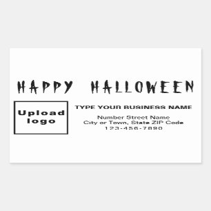 Business Halloween Black and White Sticker