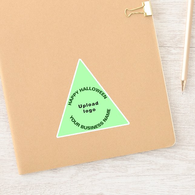 Business Halloween Light Green Triangle Vinyl (Notebook)