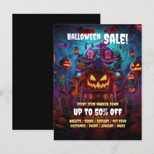 Business Halloween Party Vente carte postale Flyer