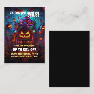 Business Halloween Party Vente Mini Cartes