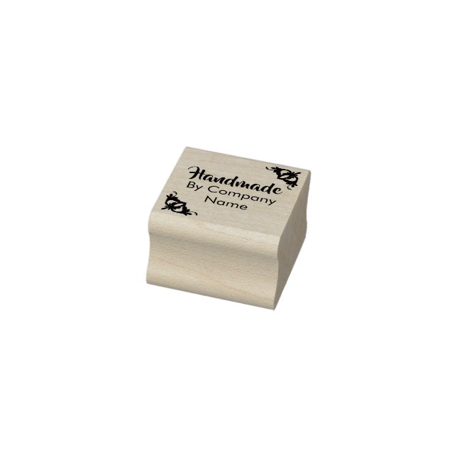 Business Handmade by Company Name Rubber Stamp (Stamp)