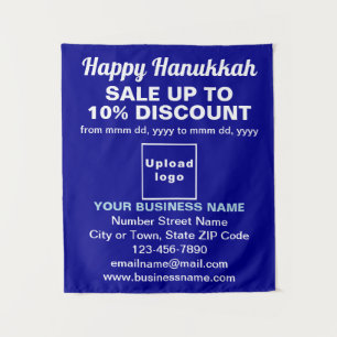 Business Hanukkah Sale on Blue Tapestry