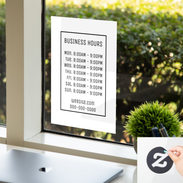 Business Hours Sign (Office)