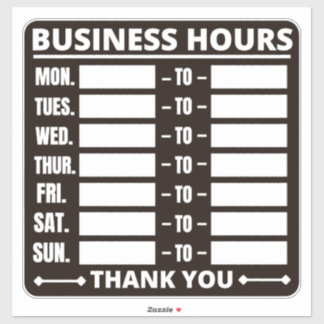 Business Hours Sign,Hours of Operation Signs 