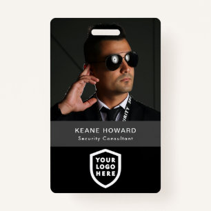 Business ID Card Modern Large Photo Employee Bad Badge