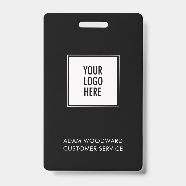 Business ID Logo Badge Employee Staff (Front)