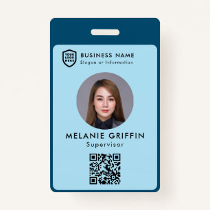 Business ID Logo   Modern Custom Employee Staff  Badge