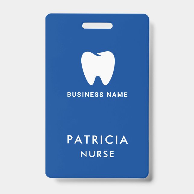 Business ID Logo | Modern Custom Employee Staff Badge (Front)