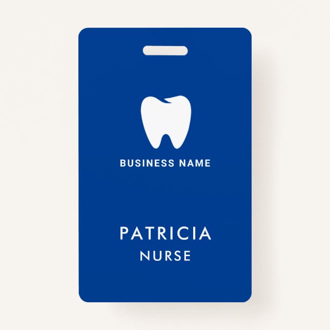 Business ID Logo | Modern Custom Employee Staff Badge (Back)