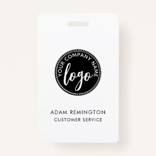 Business ID Logo Modern Custom Staff Employee Badge