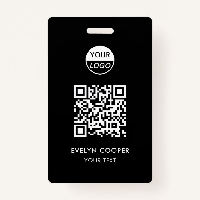 Business ID | QR Employee Staff Badge (Front)