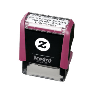 Business Information and Address Self-inking Stamp