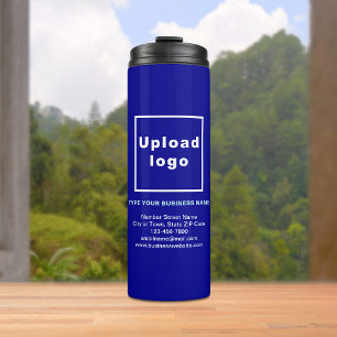 Business Information Blue Thermal Tumbler