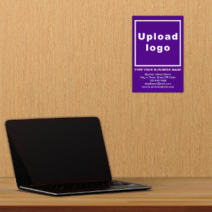 Business Information Purple Background Photo Print