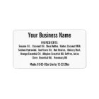  Business Ingredient List Jars Bottles on White 