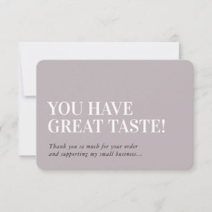 BUSINESS INSERT modern thank you mushroom