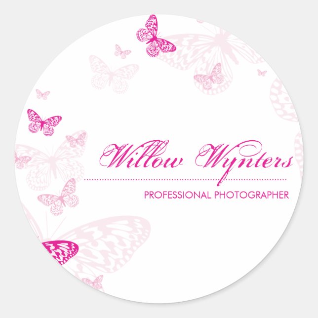 BUSINESS LABEL :: butterflies 1 (Front)