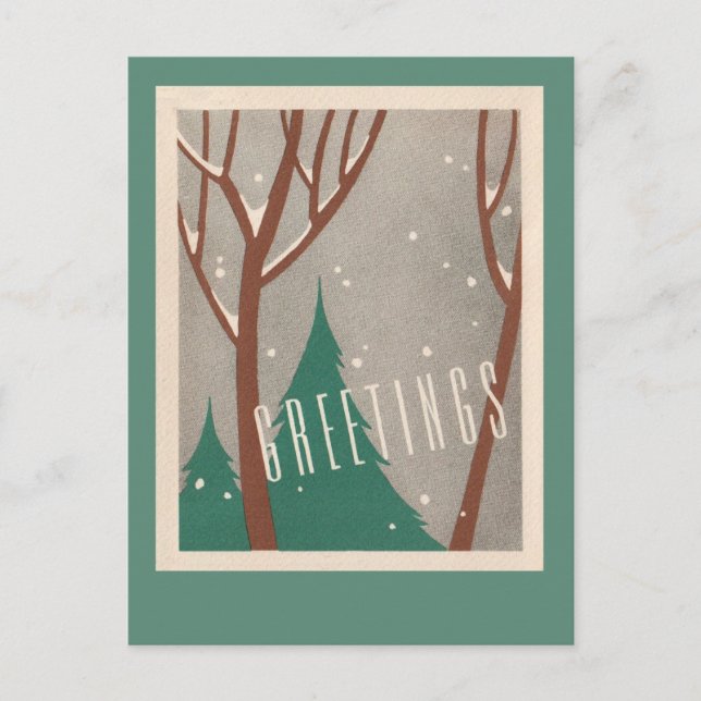 Business landscape, environmental holiday postcard (Front)