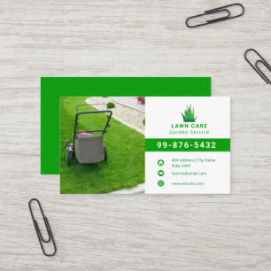Business Lawn Logo    Simple Minimalist Modern Business Card