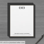 Business Letterhead with Custom Logo<br><div class="desc">Make a professional statement with our Business Letterhead with Custom Logo. This letterhead design features a customizable template logo with grey border with space for your company name and contact information stylishly presented in classic typography. Each sheet exudes professionalism and sophistication, making it perfect for official correspondence and important business...</div>