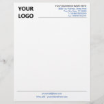 Business Letterhead with Logo - Custom Colours<br><div class="desc">Your Colours - Simple Personalized Business Office Letterhead with Logo - Add Your Logo - Image / Business Name - Company / Address - Contact Information - Resize and move or remove and add elements / image with customization tool. Choose / add your favourite elements and text colours / font...</div>