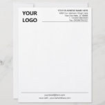 Business Letterhead with Logo Name Address Info<br><div class="desc">Your Business Office Letterhead with Logo - Add Your Logo - Image / Business Name - Company / Address - Contact Information - or other info / text Resize and move or remove and add elements / image with customization tool. Choose colours / font / size !</div>