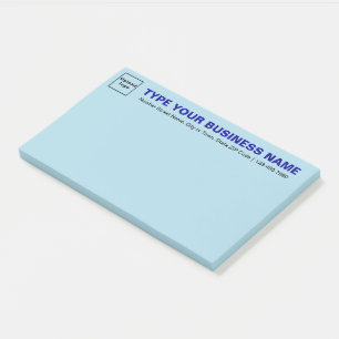 Business Light Blue Large post it note