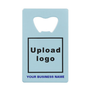 Business Light Blue Rectangle Bottle Opener Credit Card Bottle Opener