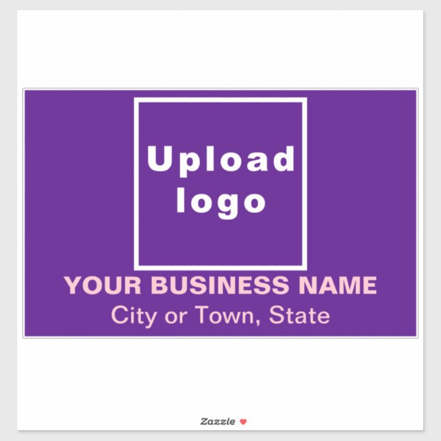 Business Location on Purple Large Rectangle Vinyl (Sheet)