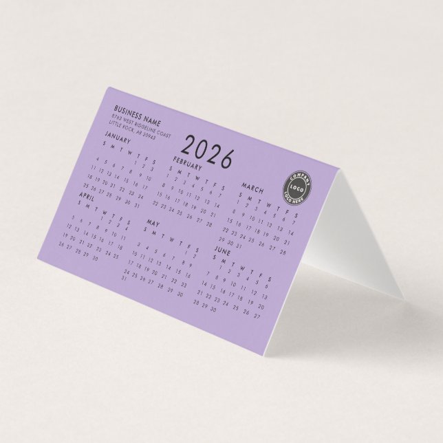 Business Logo 2026 Calendar Employees Swag (Front)