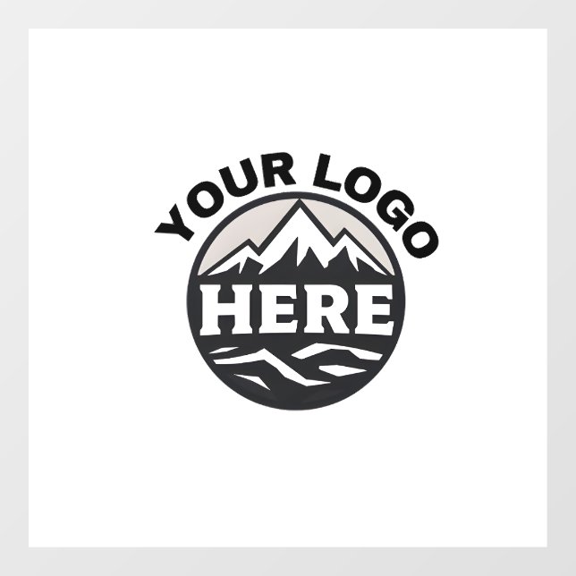 Business Logo| Add your logo here Company custom  Window Cling (Sheet)
