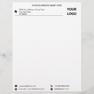 Business Logo Address Contact Info Letterhead