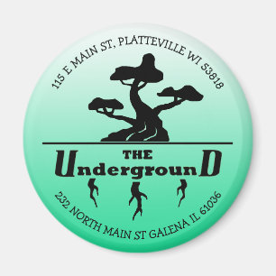 Business Logo and Address Customer Appreciation Magnet