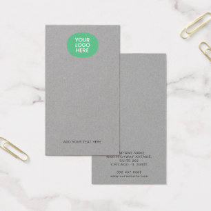 Business Logo and Address Earrings Display Card