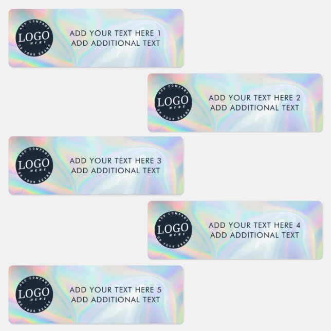 Business Logo and Custom Text Holographic (Group)