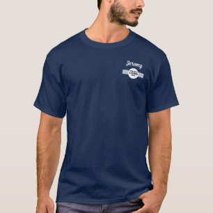 Business LOGO and Employee NAME Uniform Blue T-Shirt