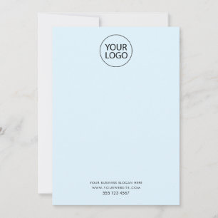 Business Logo and Text Company Elegant Minimalist Card