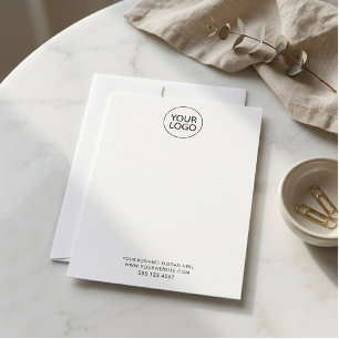 Business Logo and Text Company Elegant Minimalist  Card