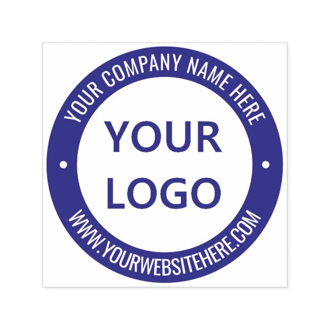 Business Logo and Text Round Colour Stamp Example (Design)