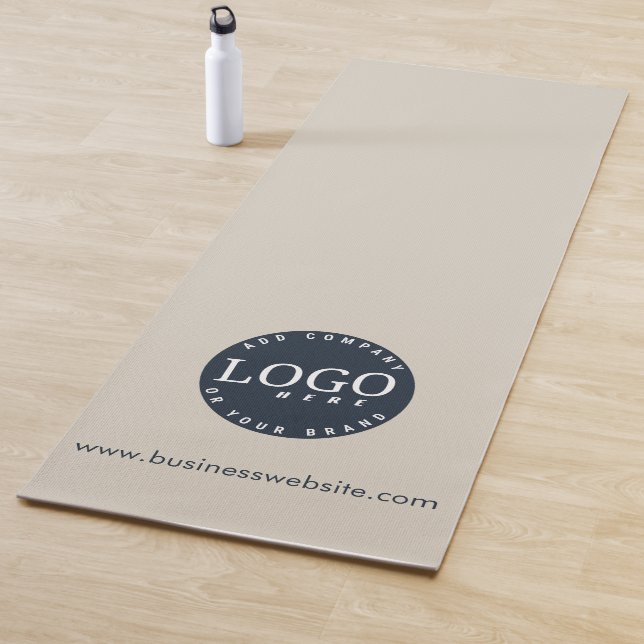 Business Logo and Website Address Clients Custom Yoga Mat (In Situ)