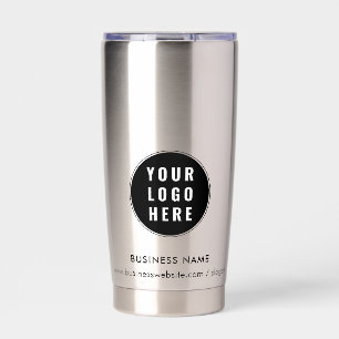 Business Logo and Website Corporate Promo Events Insulated Tumbler